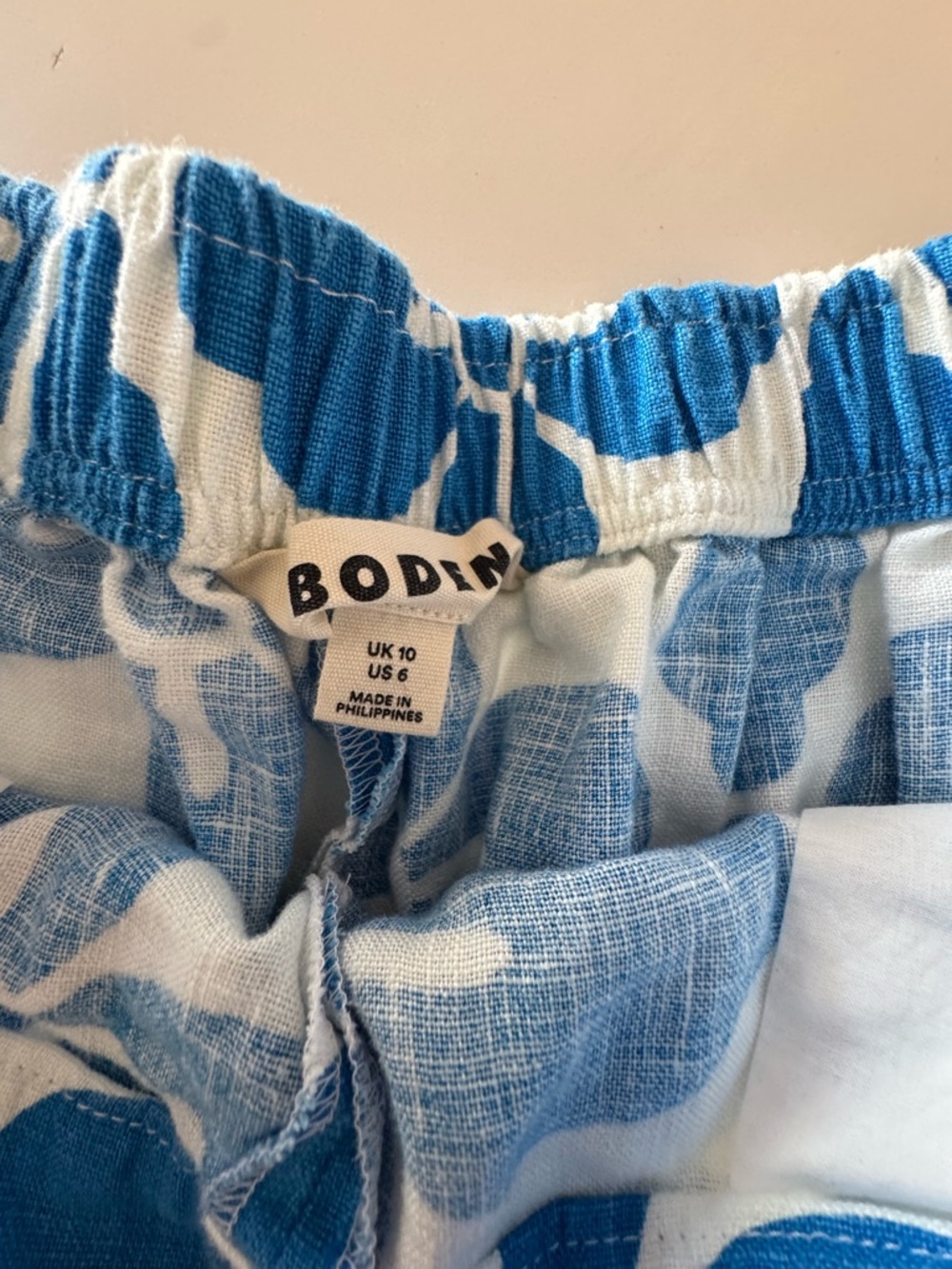 Nwot boden linen shorts sz 6 - Picture 7 of 10